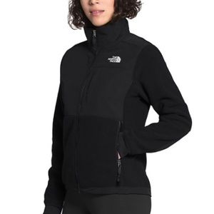 Black fleece North Face Denali jacket